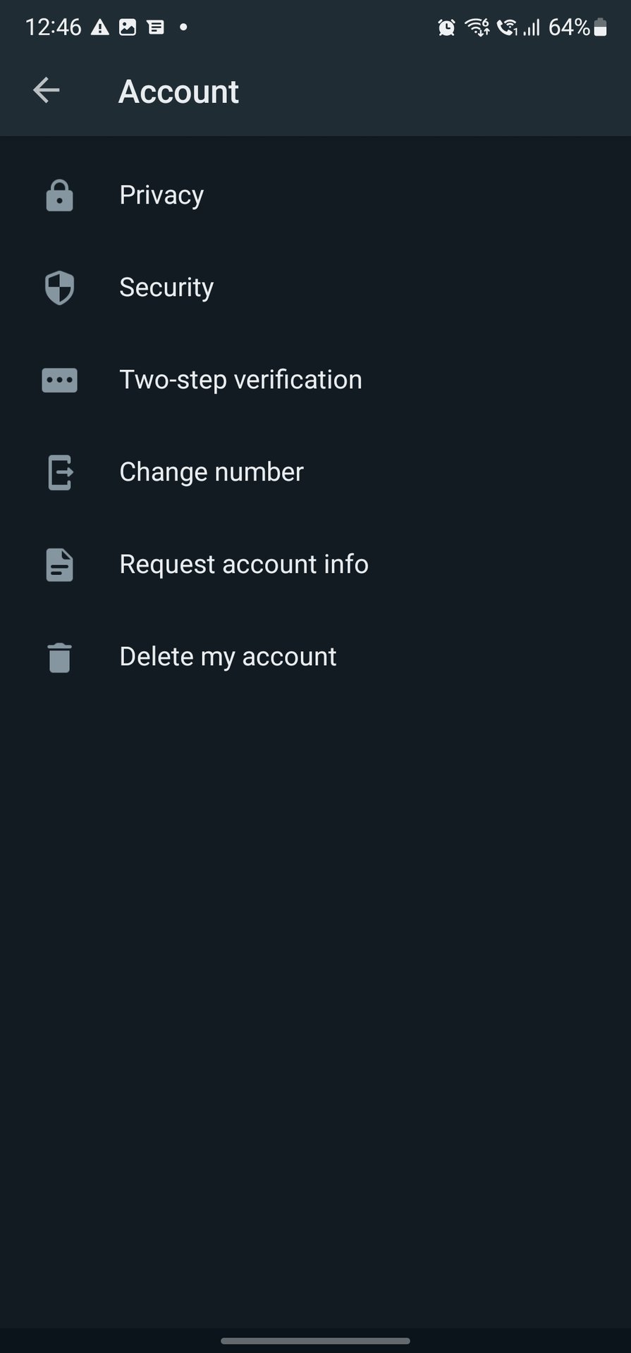 whatsapp account settings privacy
