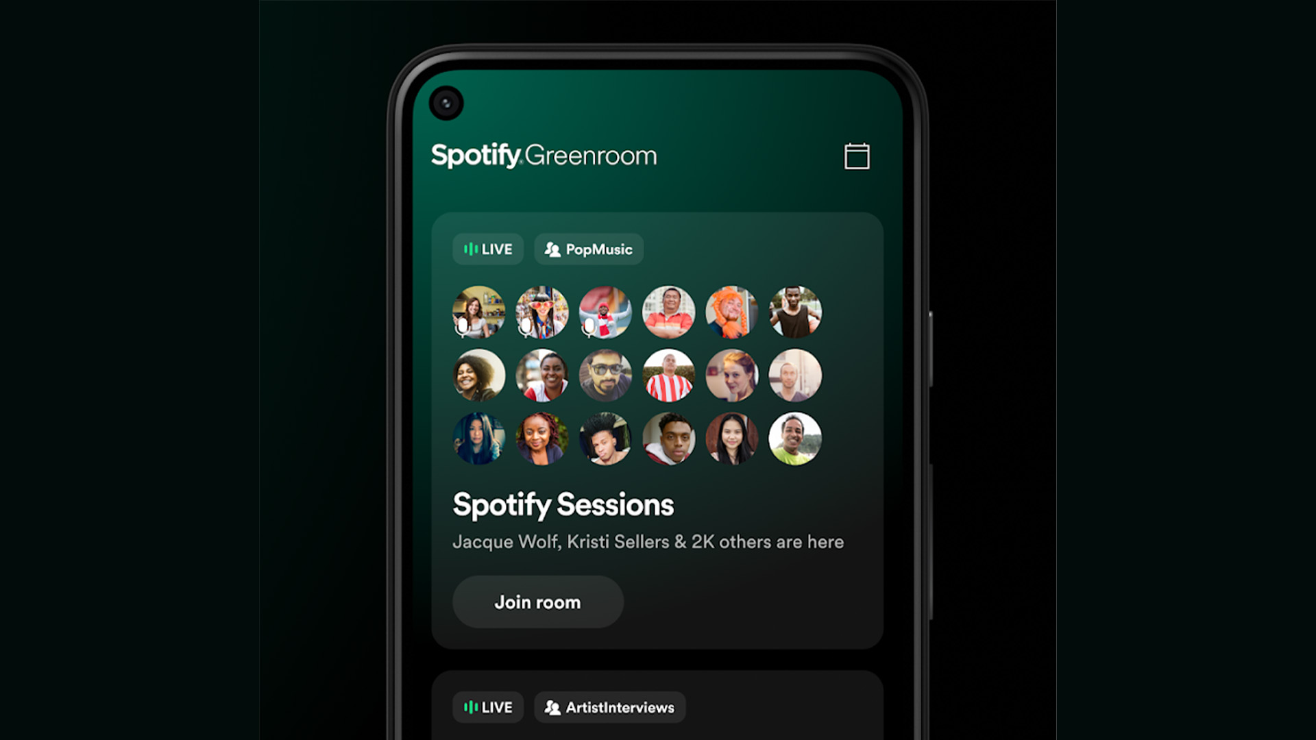 Android Apps Weekly Spotify Greenroom screenshot