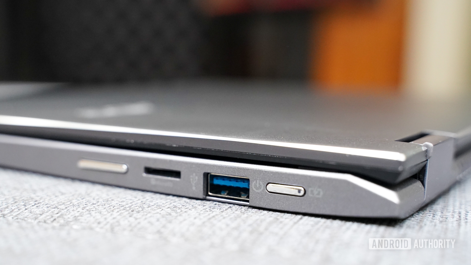 The Acer Chromebook Spin 713 right edge.