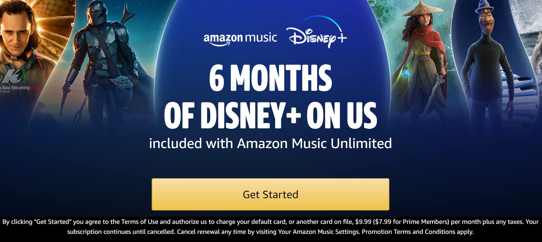Amazon Music and Disney Plus Promo Image 1
