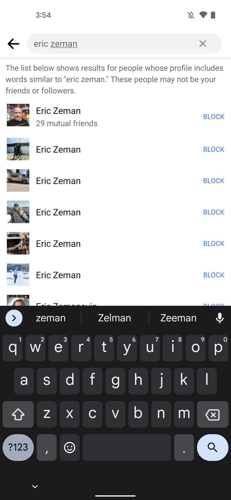 Block someone in the Facebook app 4