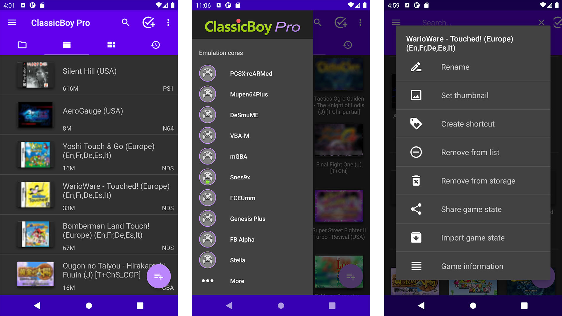 Captura de pantalla de ClassicBoy Pro 2022