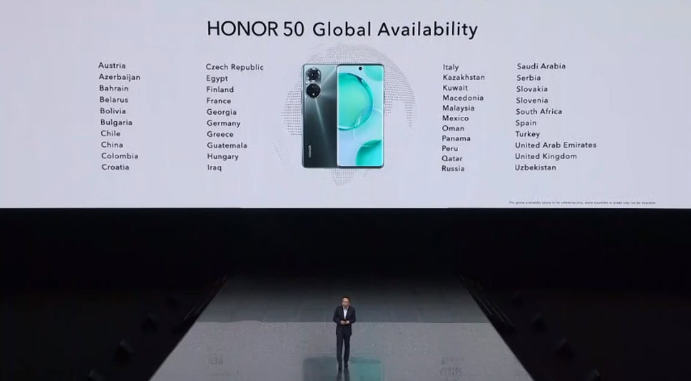 HONOR 50 series availability