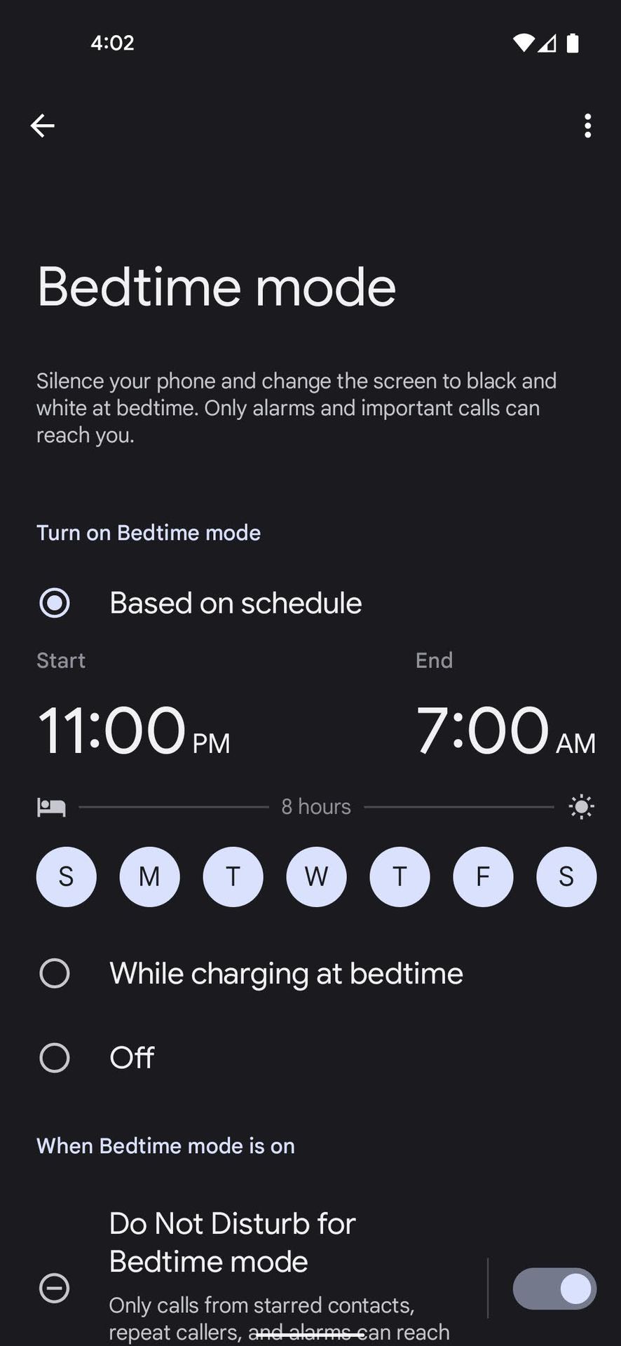 How to set Bedtime Mode on Android 3