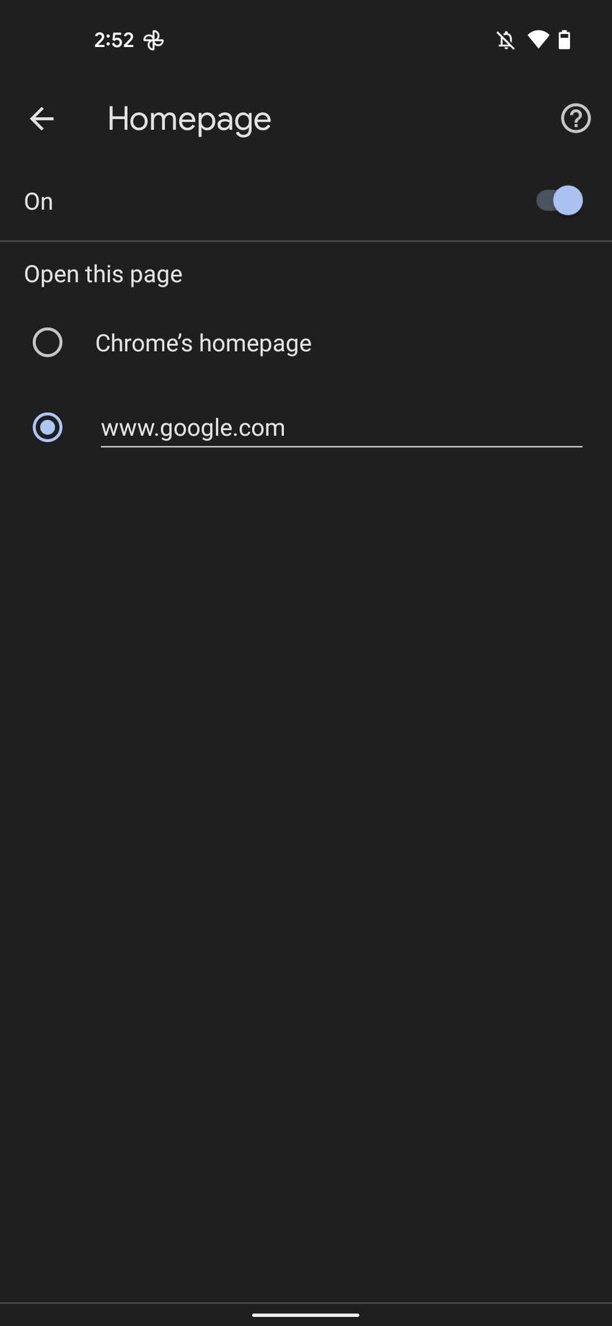 How to set Google as your homepage on Chrome for Android 3