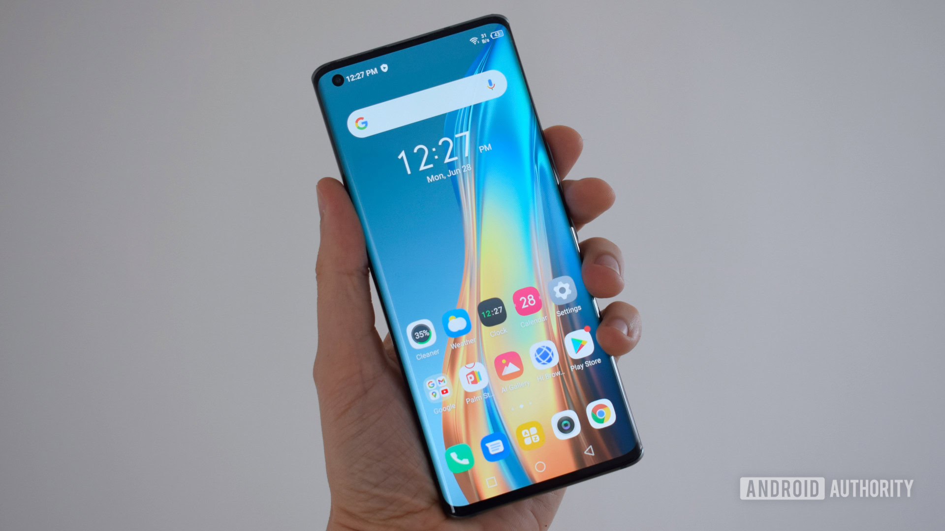 Infinix Concept 2021 front in hand