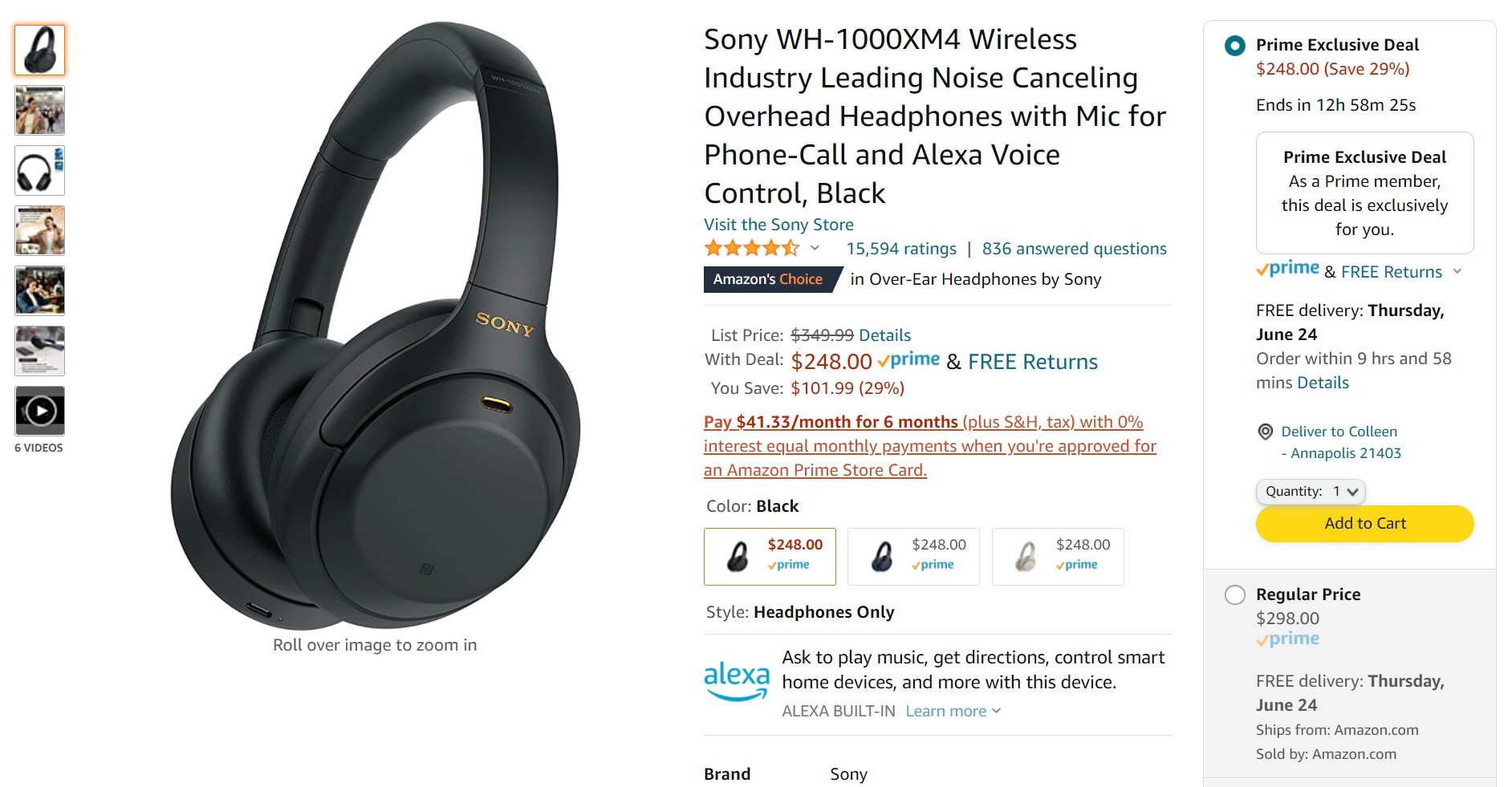 PD Sony headphone deals
