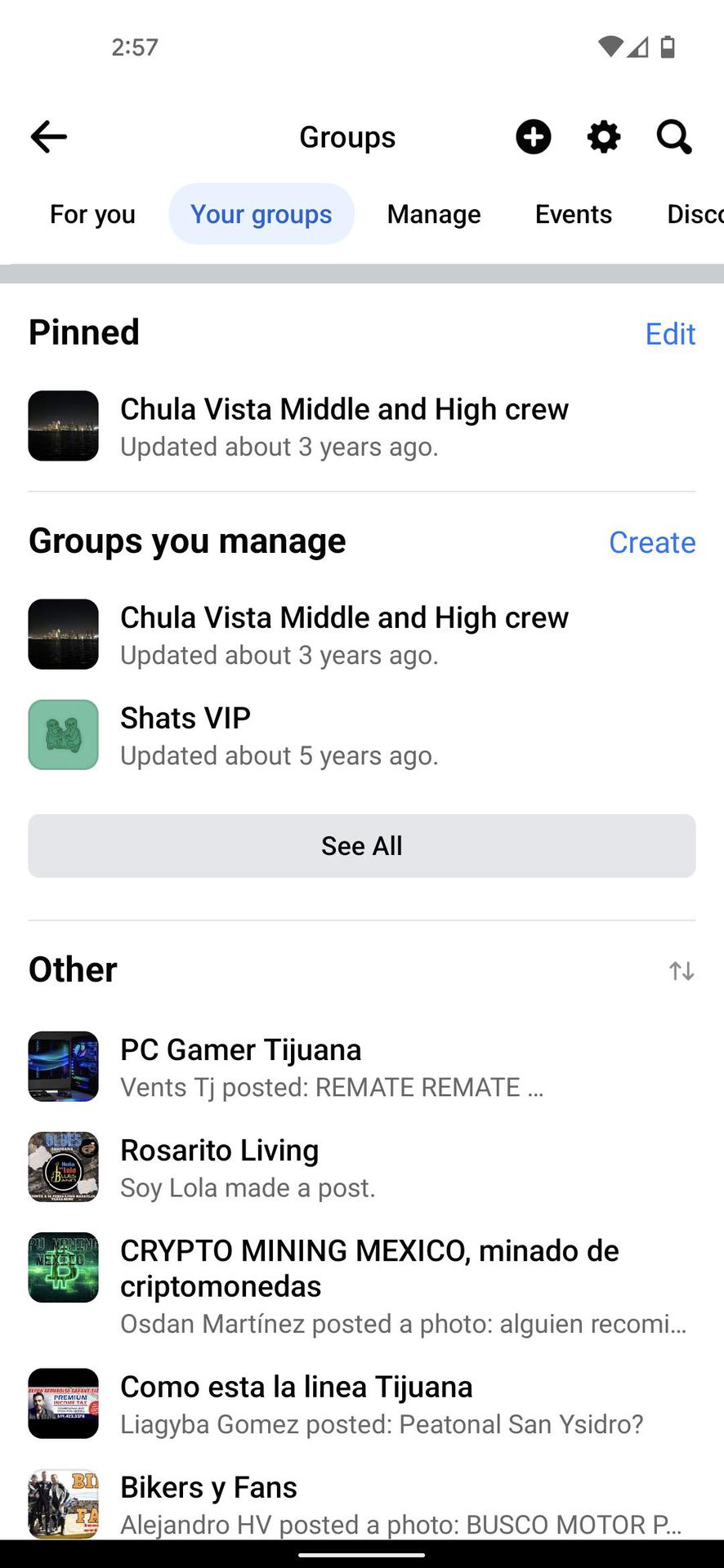 Pause Facebook group on Android 2