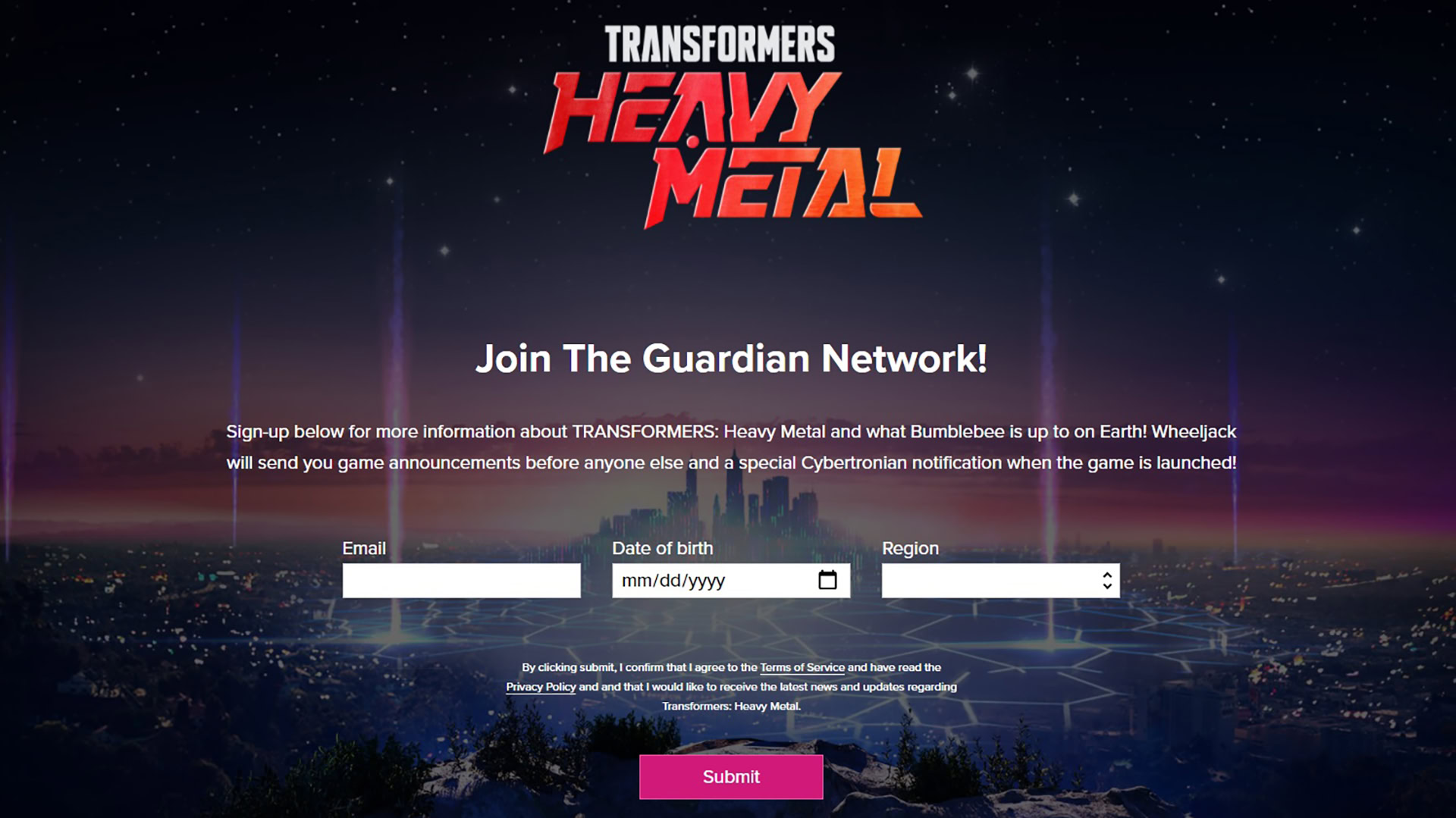 Transformers Heavy Metal Website