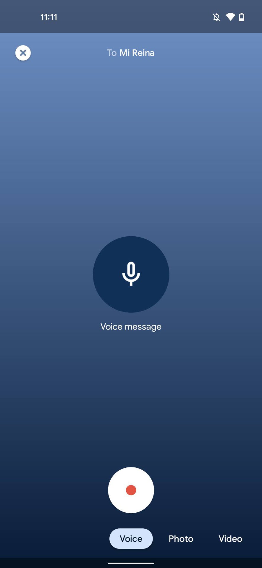 Voice message on Google Duo 1