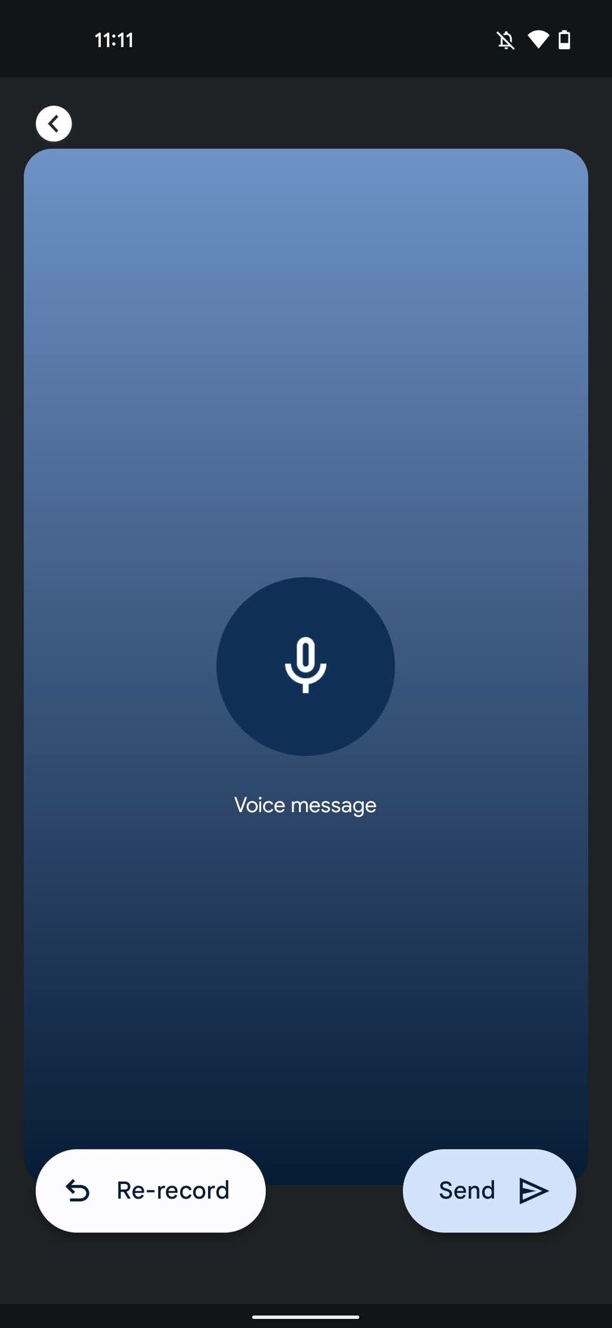 Voice message on Google Duo 2