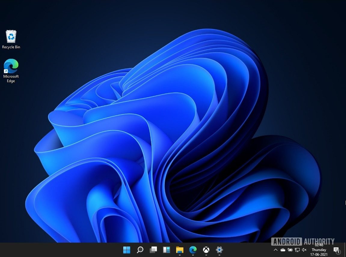 Windows 11 home screen