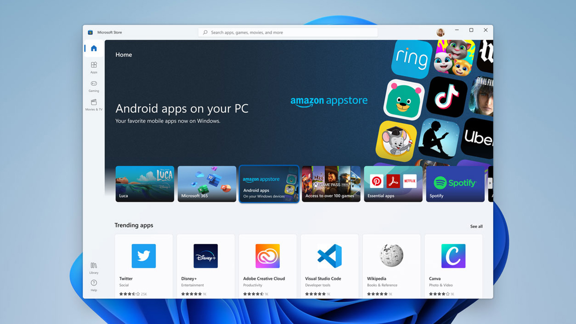 windows 11 amazon appstore android
