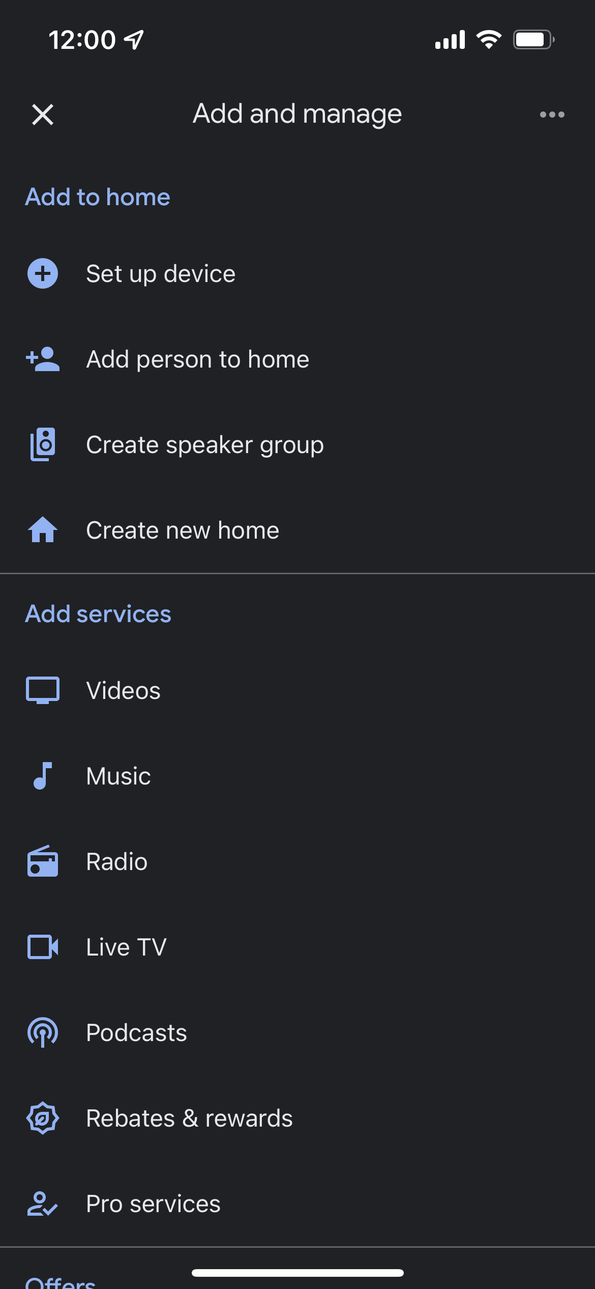 Adding and managing devices in Google Home