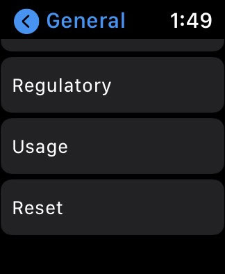 Apple Watch screenshot displays how to reset your device in Settings.