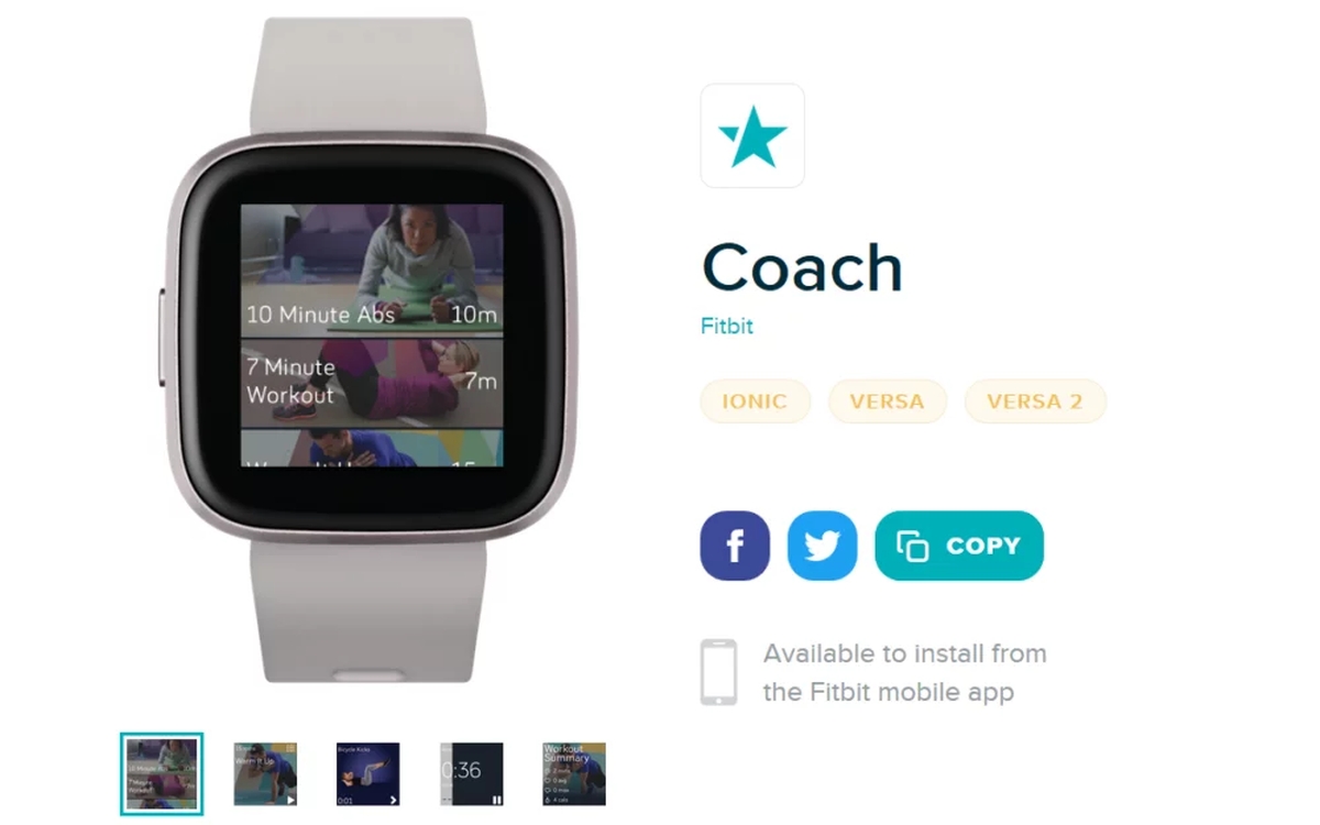 Fitbit Coach app 1