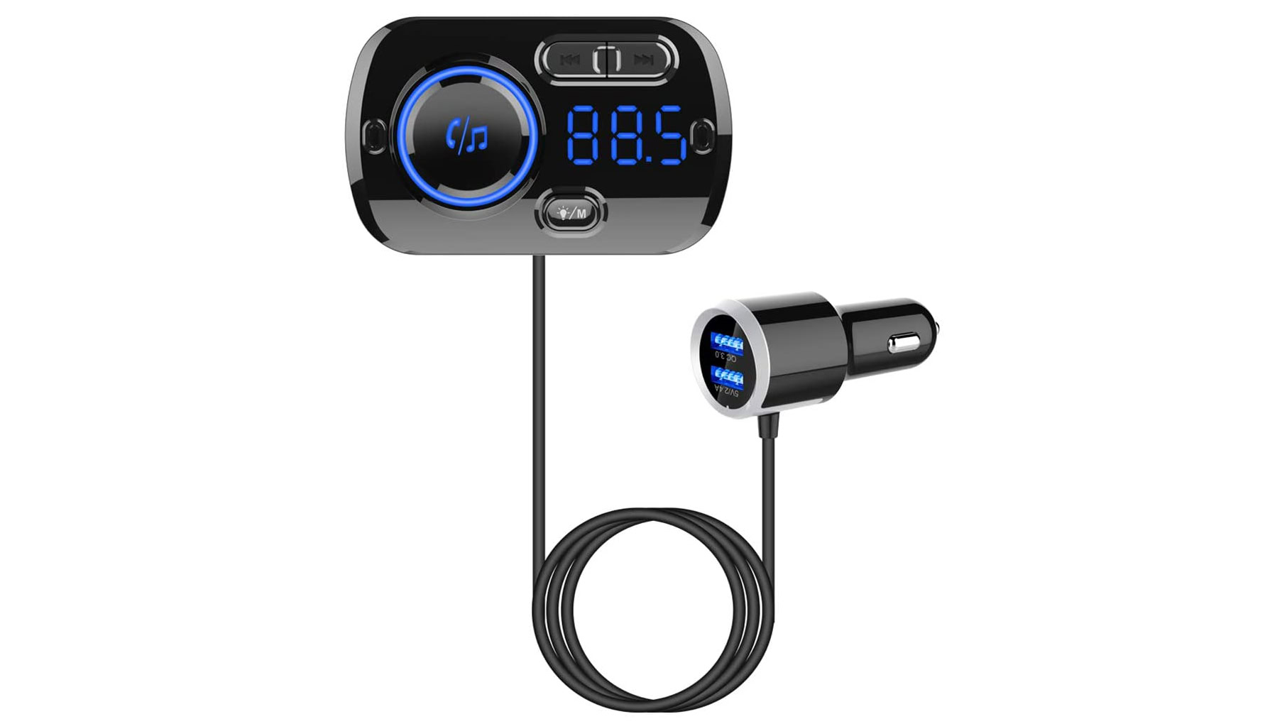  IMDEN Bluetooth 5.0 FM Transmitter for Car, 3.0