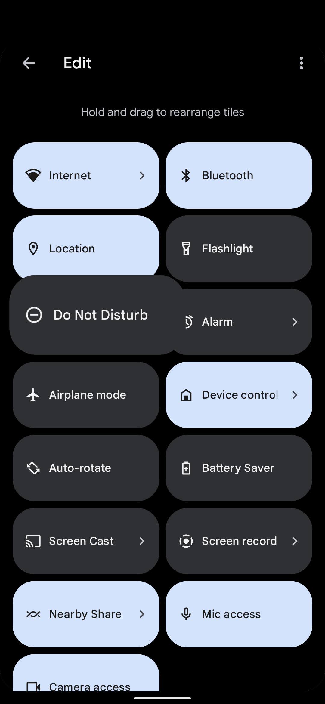 How to turn on Do Not Disturb from the quick settings 3