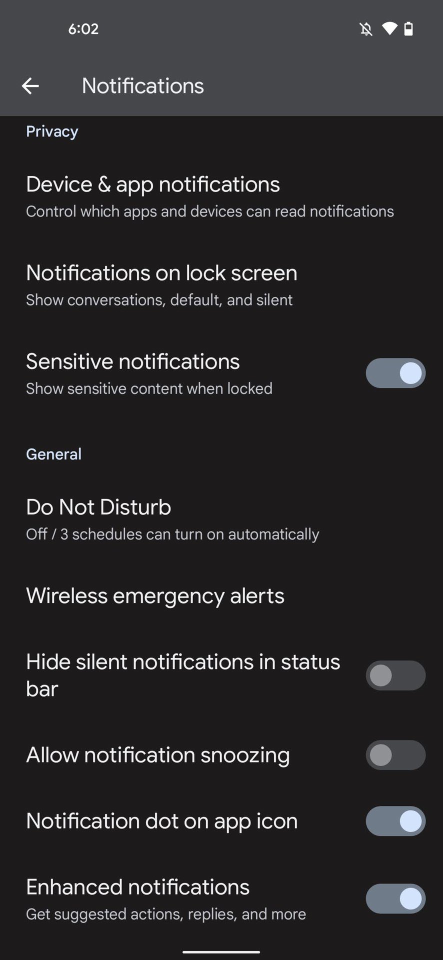 How to turn on Do Not Disturb from the settings 2