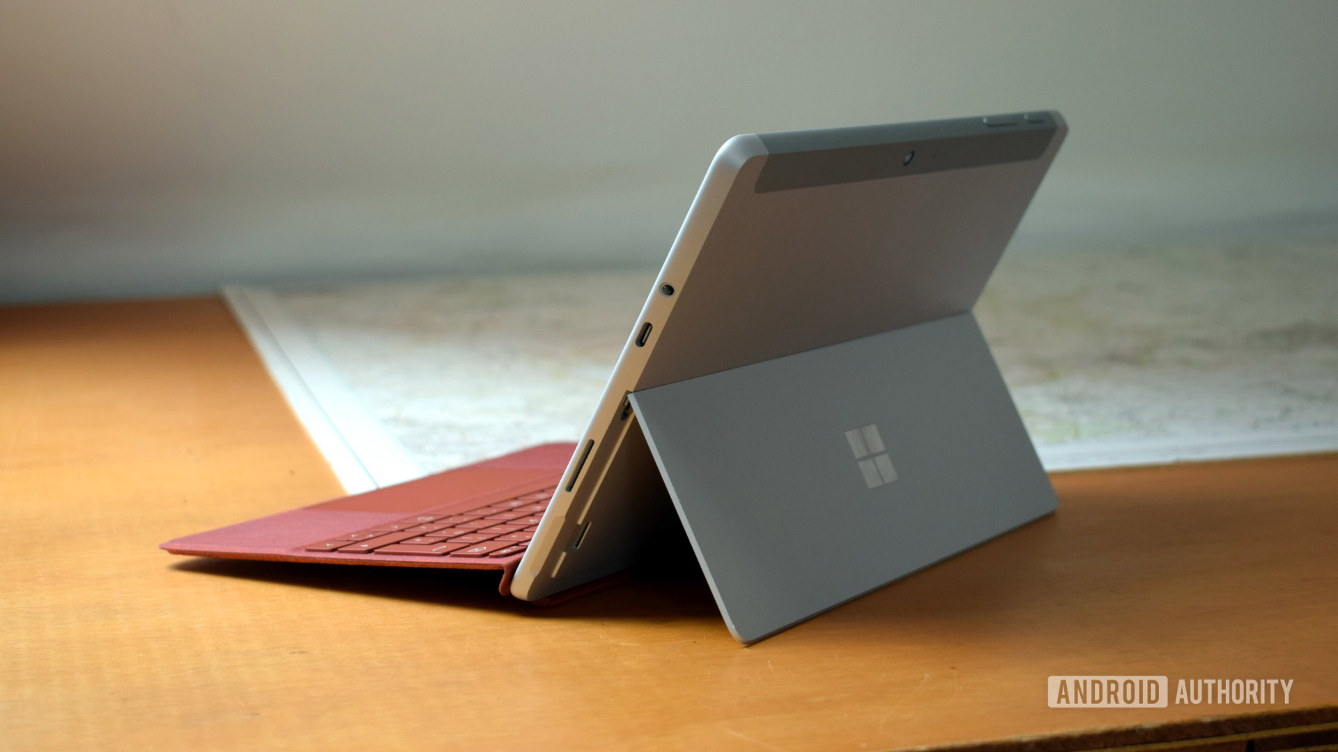 The Microsoft Surface Go 2 kickstand.