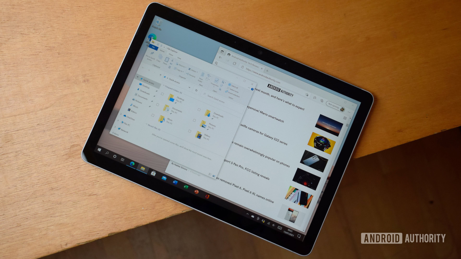 Microsoft Surface Go 2 tablet mode