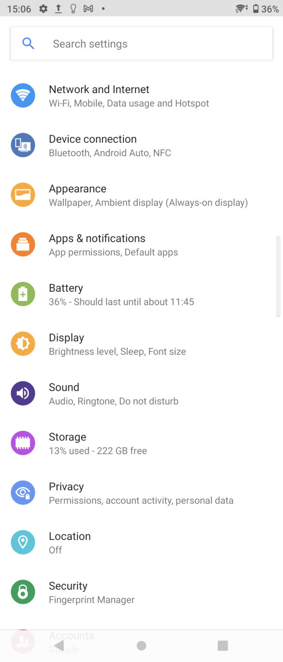 Sony Xperia 1 III UI settings
