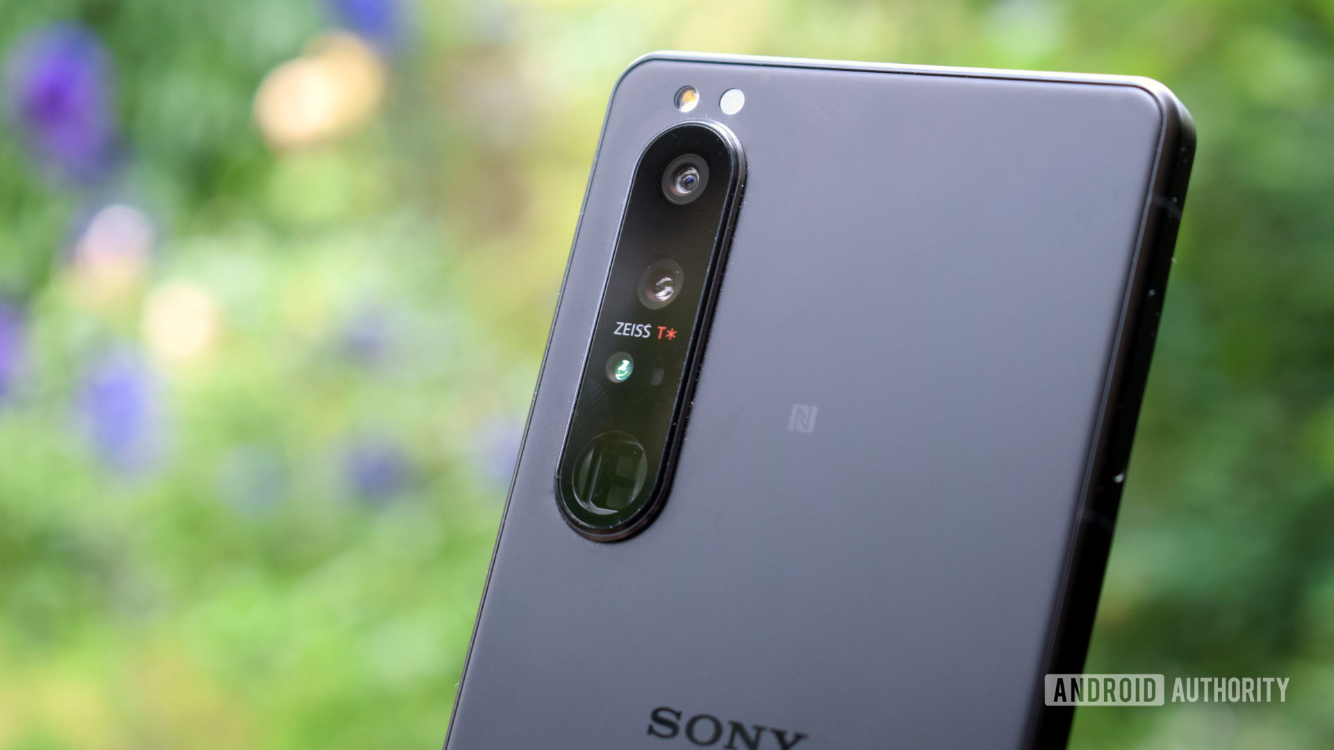 Sony Xperia 1 III rear view showing camera module and Sony logo.