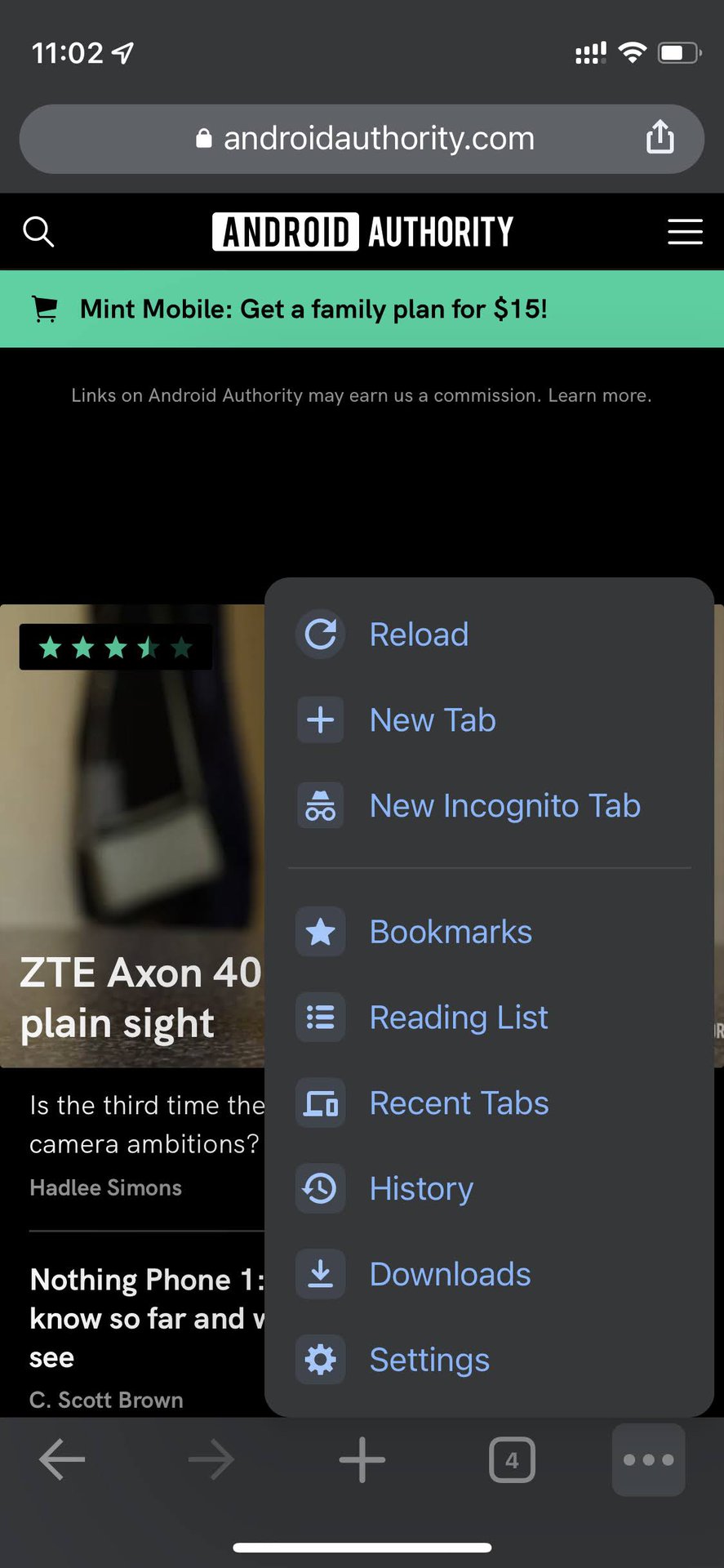 Sync bookmarks on Chrome for iOS 1