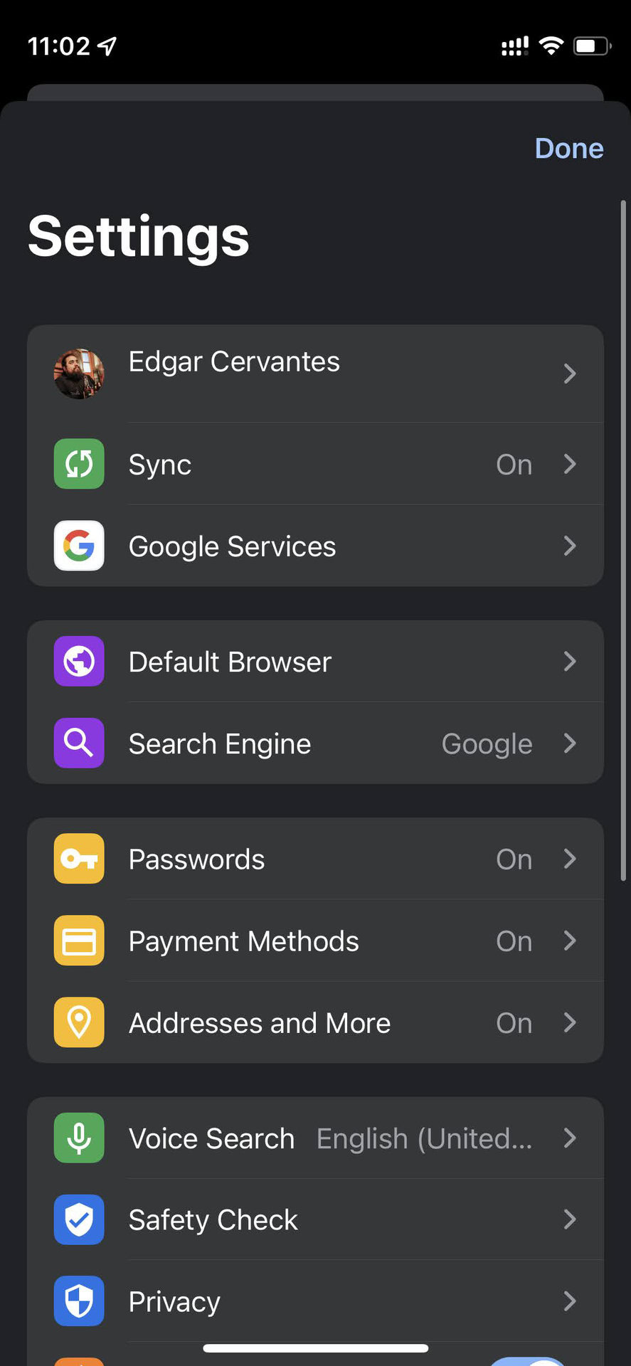 Sync bookmarks on Chrome for iOS 2