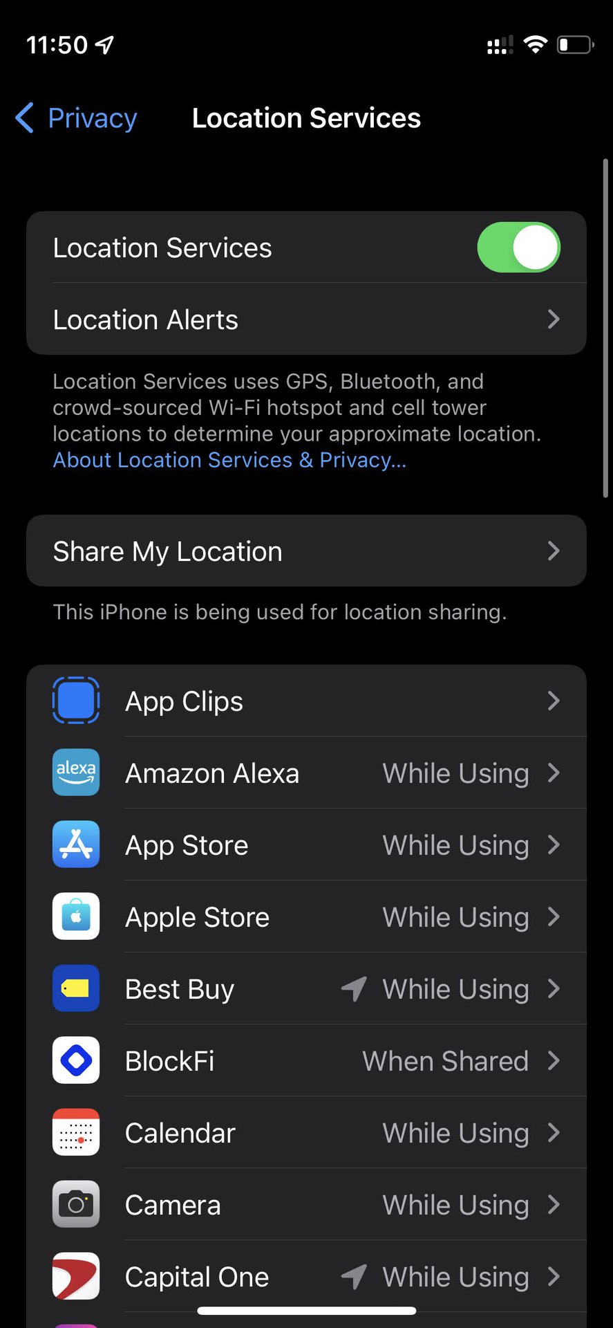 Turn off iPhone Location Services 3