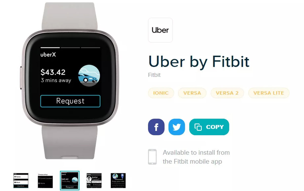Uber Fitbit 1