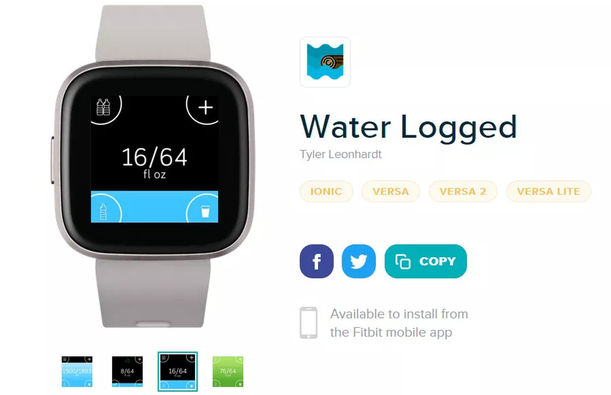 With Water Logged, users can keep track of their daily hydration.