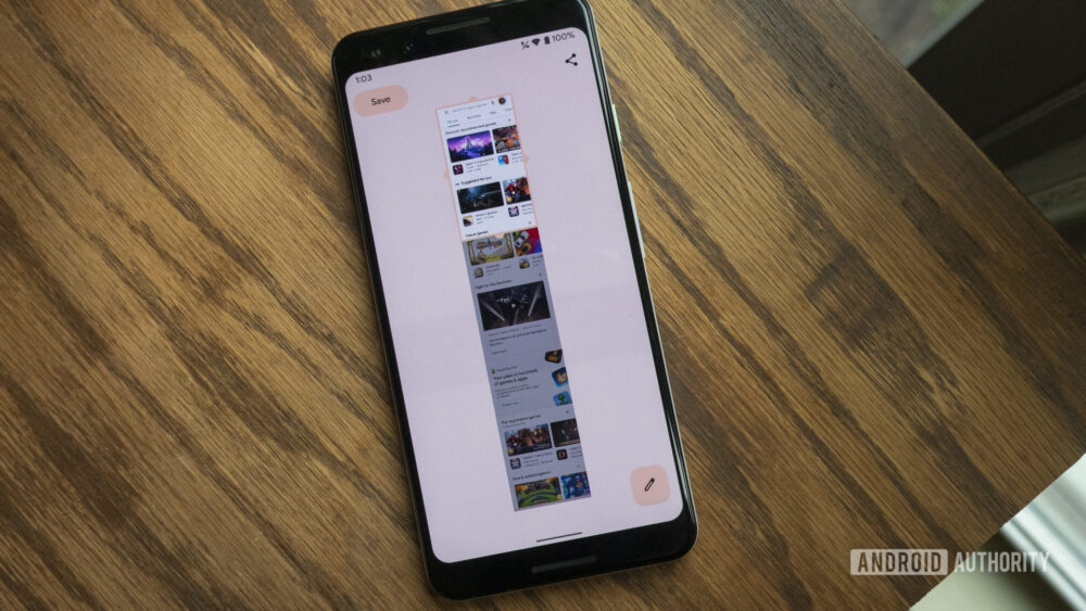 Android 12 beta 3 lands with scrollable screenshots - Android Authority
