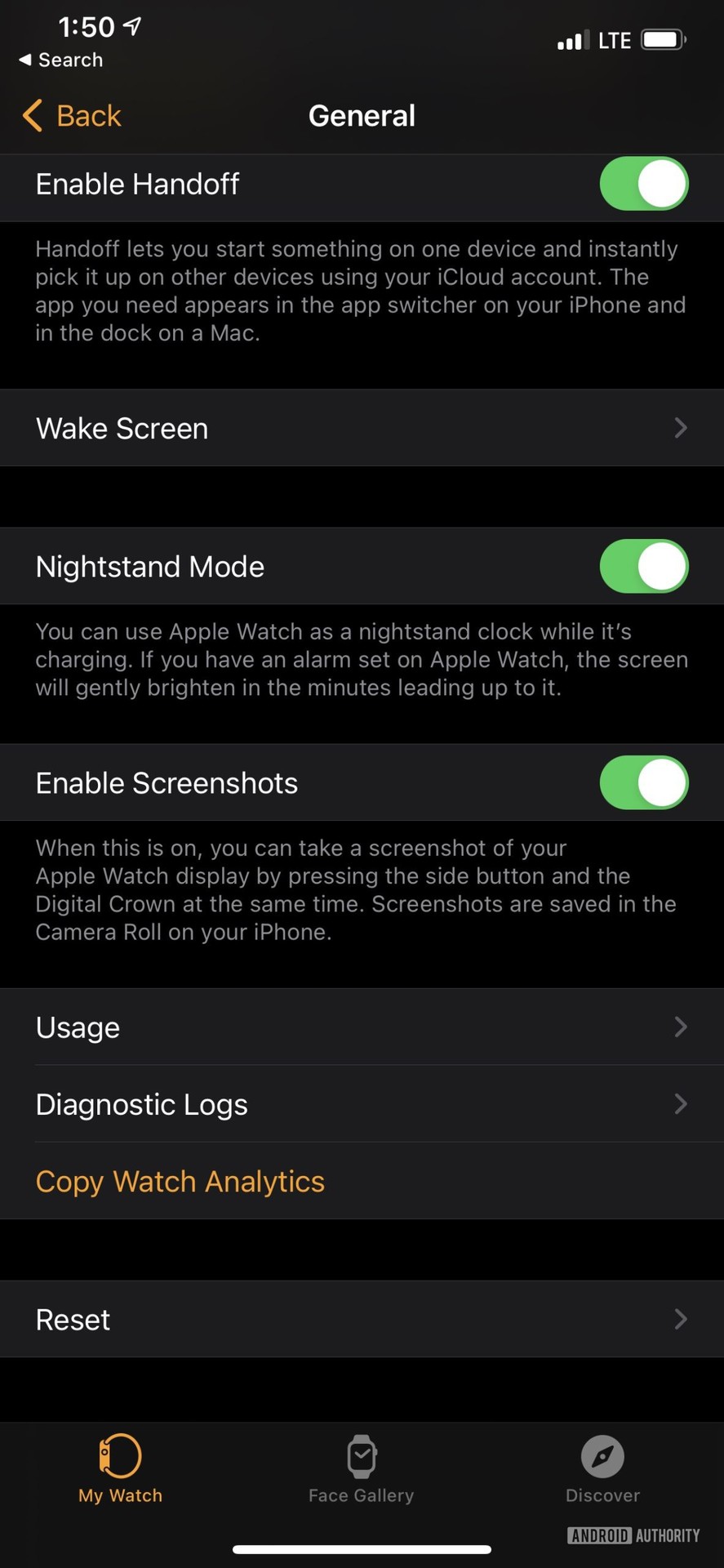 iPhone screenshot illustrates how to reset Apple Watch from the iPhone