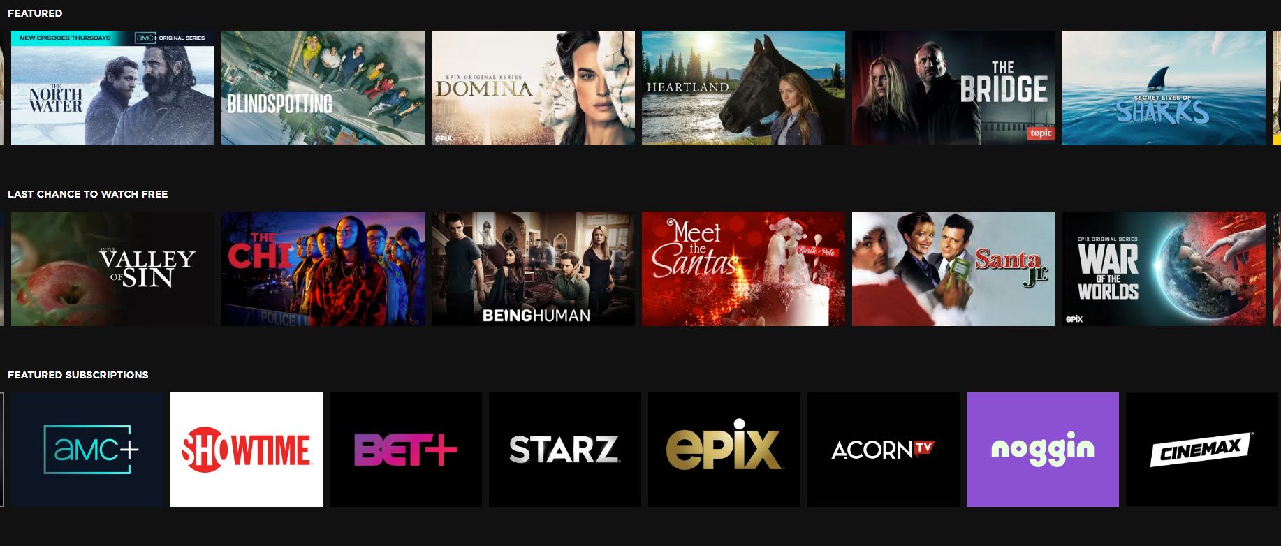 The Roku Channel premium streaming services