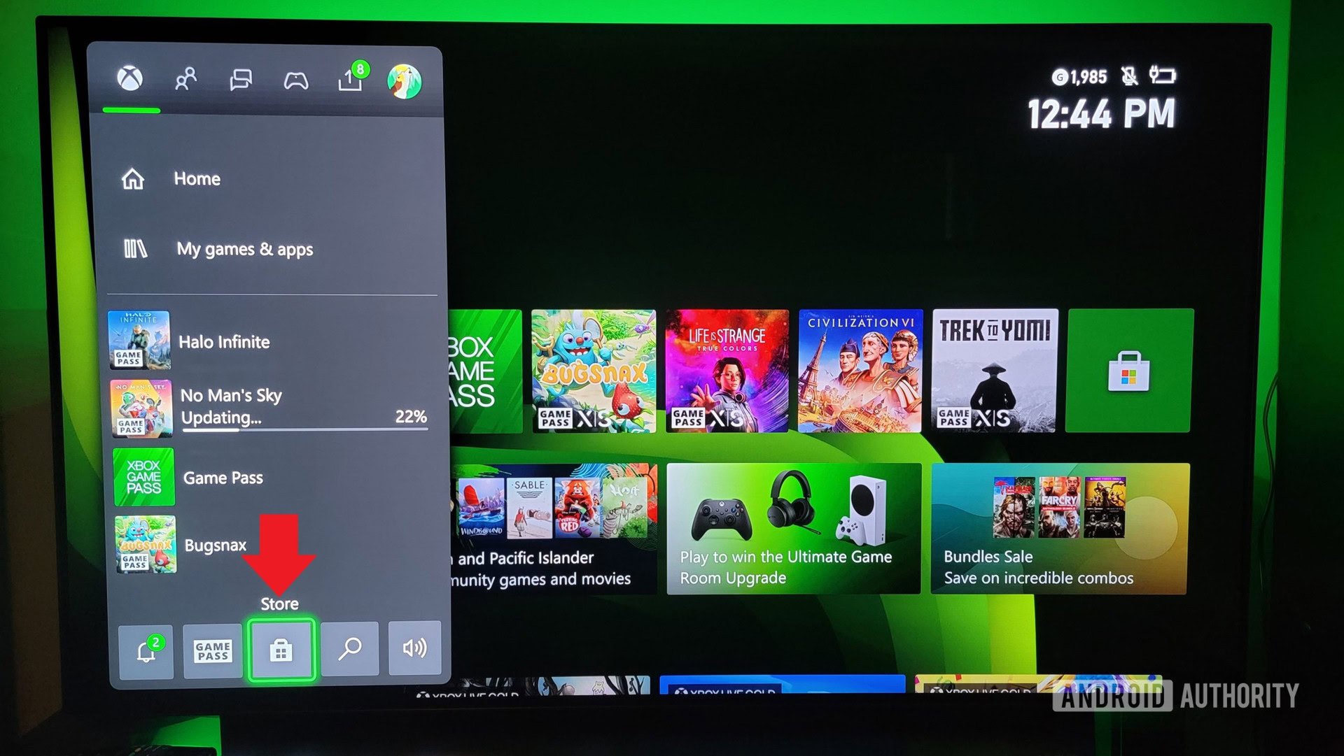 xbox menu