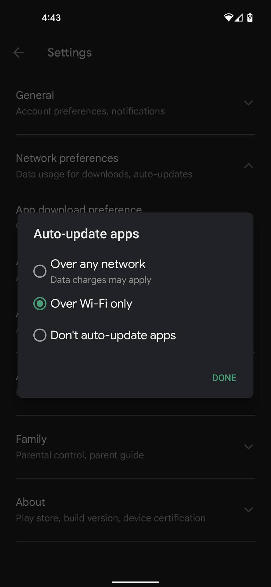 Activate auto app updates on Google Play Store 3