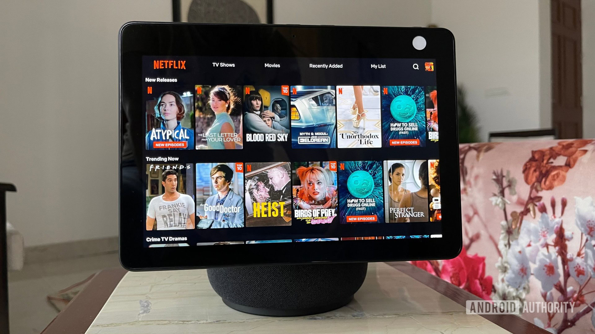 Netflix on an Amazon Echo Show 10