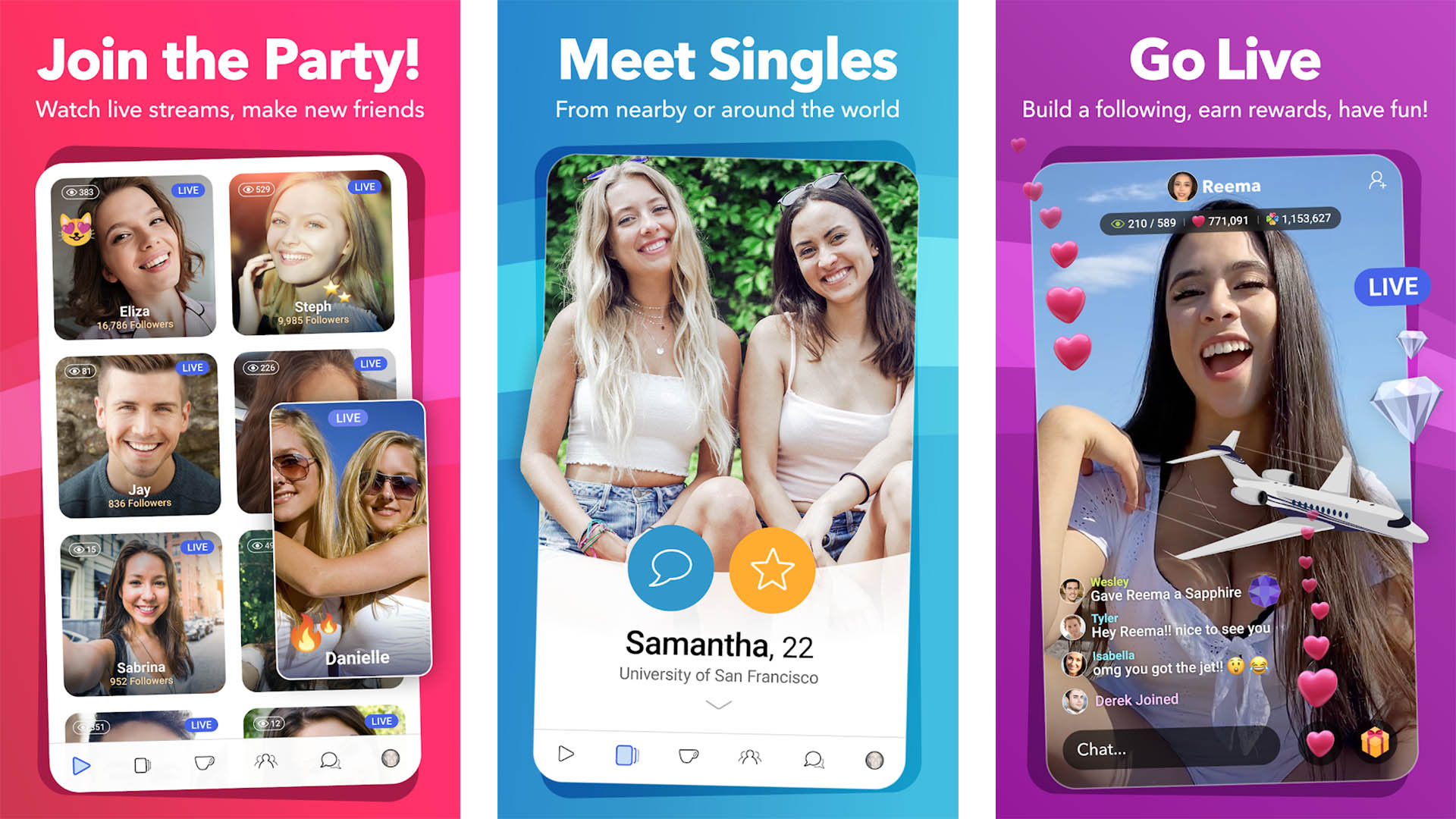 Dating and chatting app