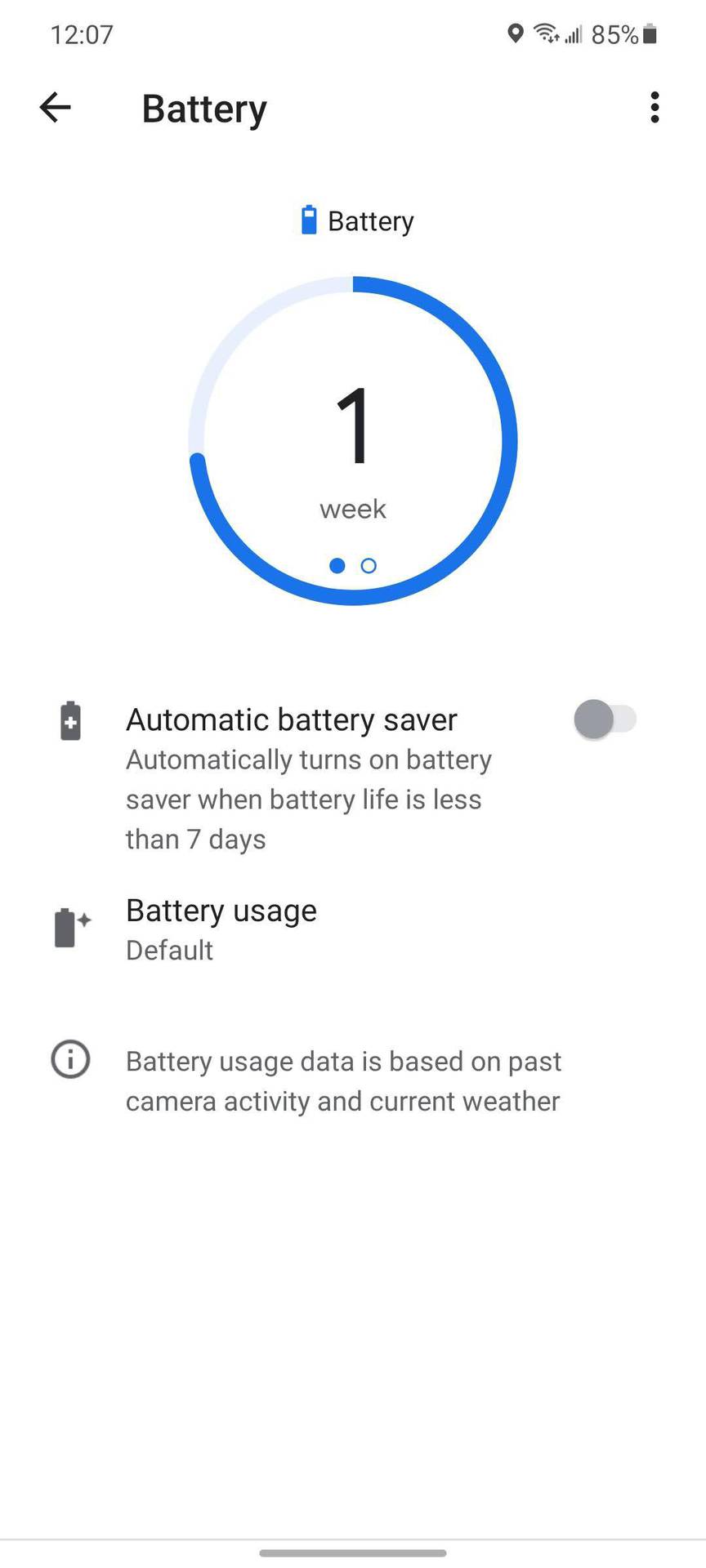 Google Nest Doorbell Battery Stats Screenshot 3