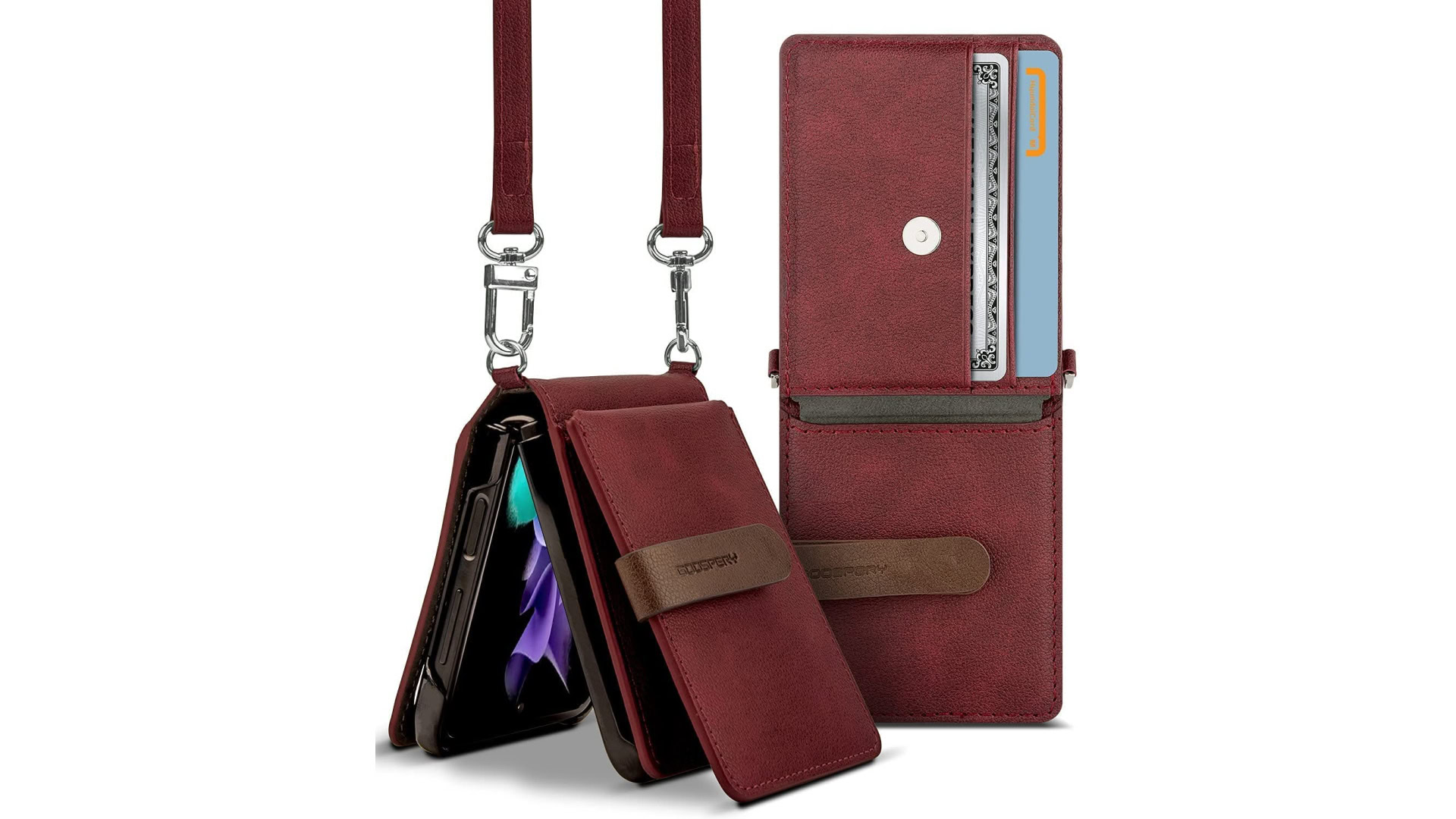 Square Leather Samsung Galaxy Z Flip3 Case – wowacase