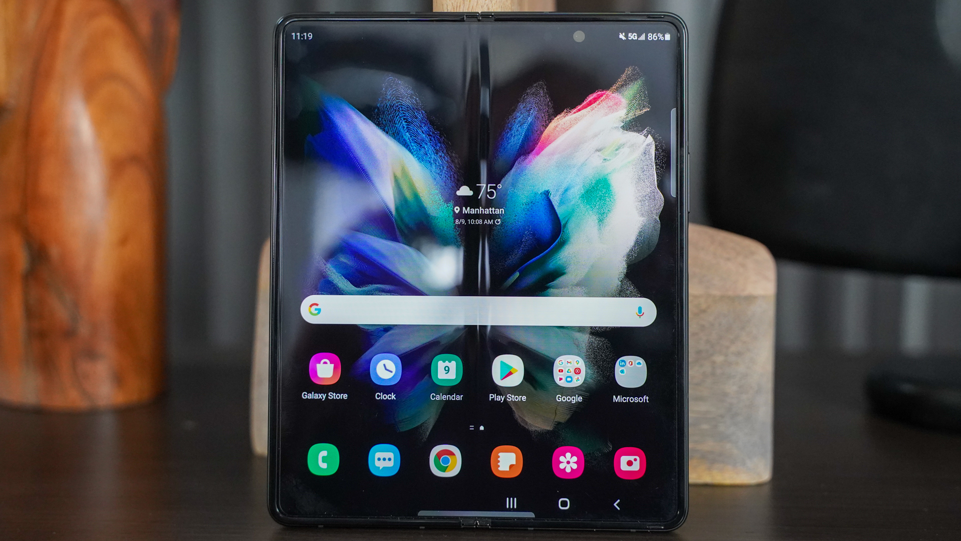 Samsung Galaxy Fold 3 open faced - Phones with 12GB of RAM