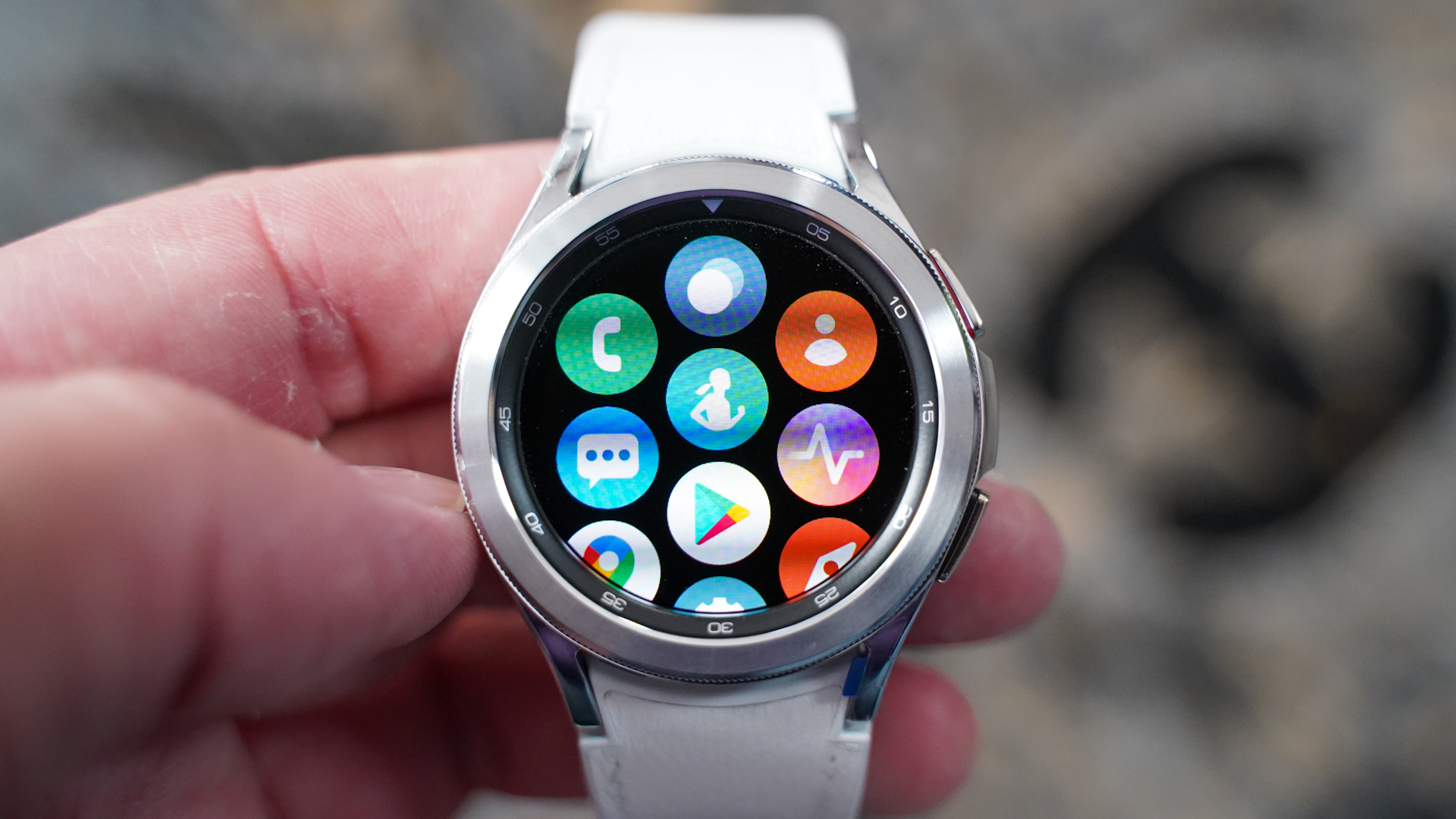 App drawer of the Samsung Galaxy Watch 4 Classic