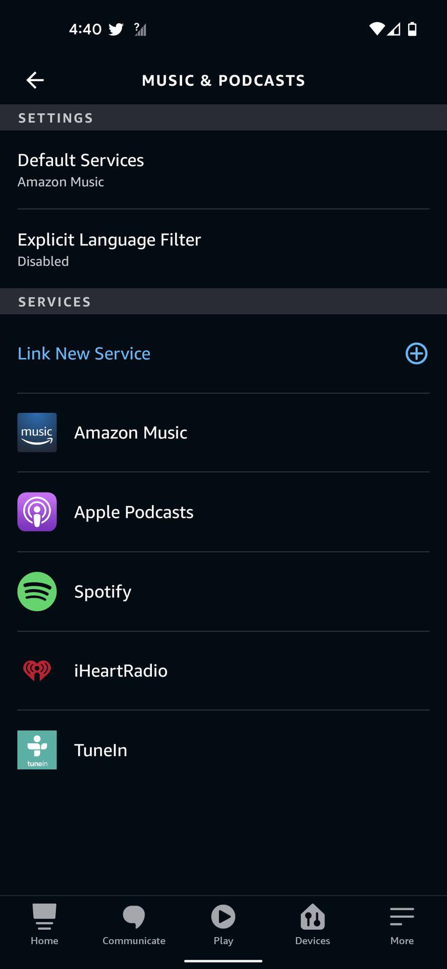 Set Amazon Music as your default Alexa player 4