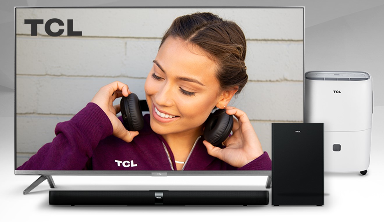 TCL 65 inch 5 Series 4K UHD HDR QLED Roku Smart TV Promo Image