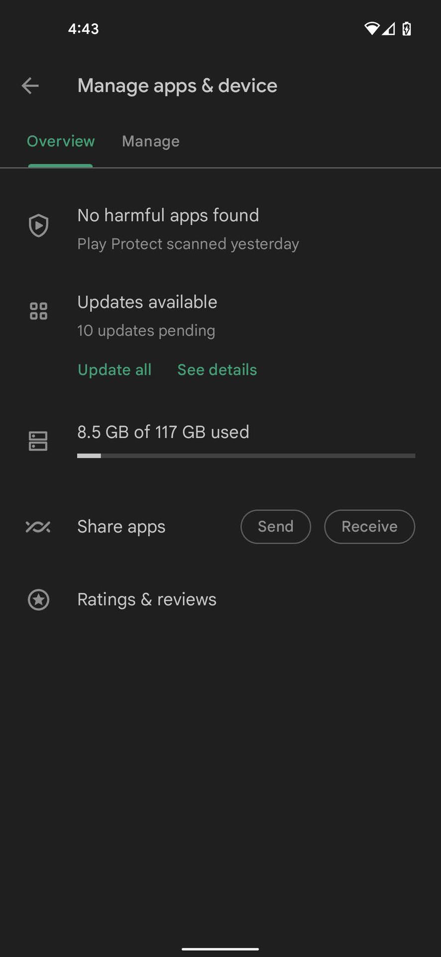Update apps from Google Play Store 2