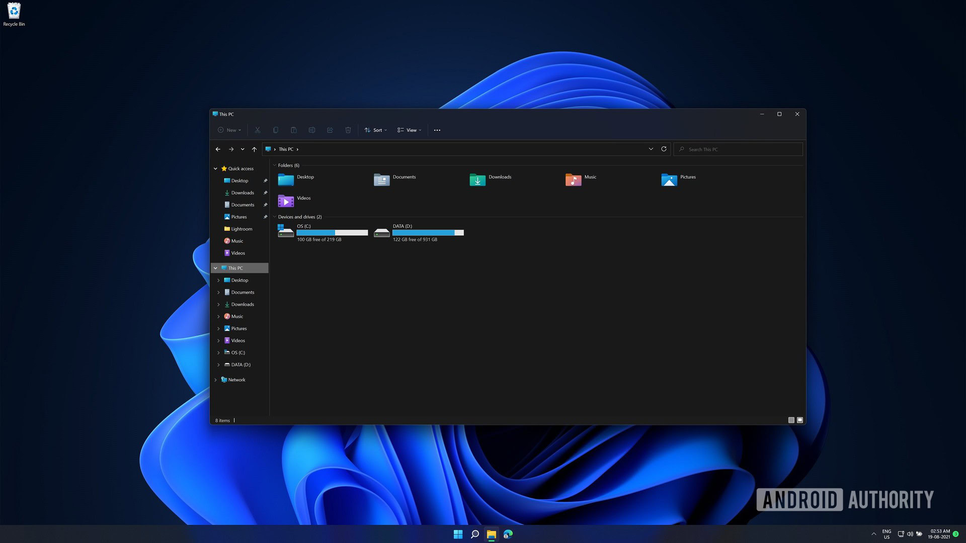 Windows 11 beta file explorer