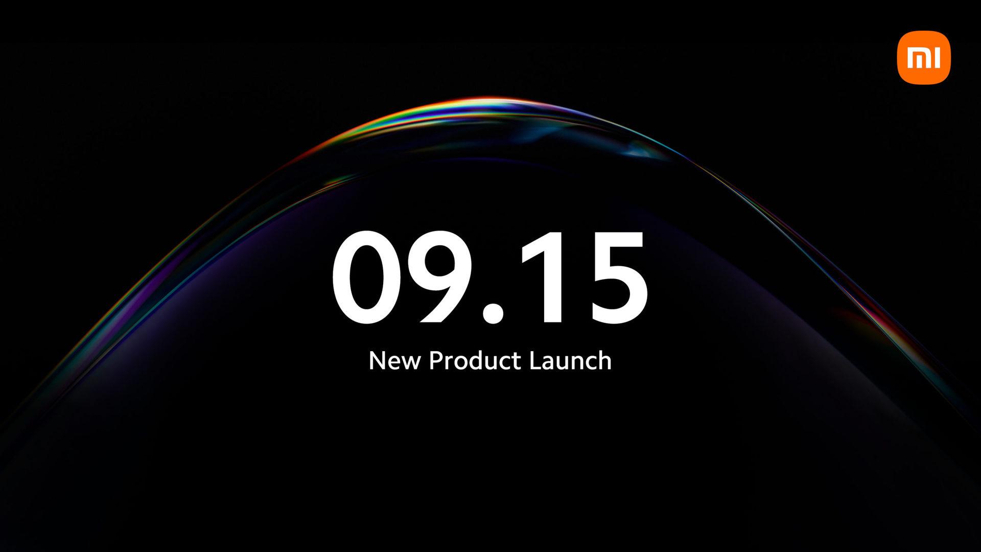 Xiaomi 15 September 2021 launch