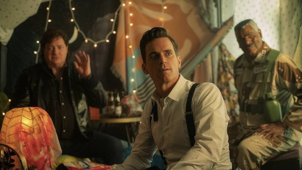 brendan fraser, matt bomer, and richard gant in Doom Patrol - when is doom patrol season 4 coming out