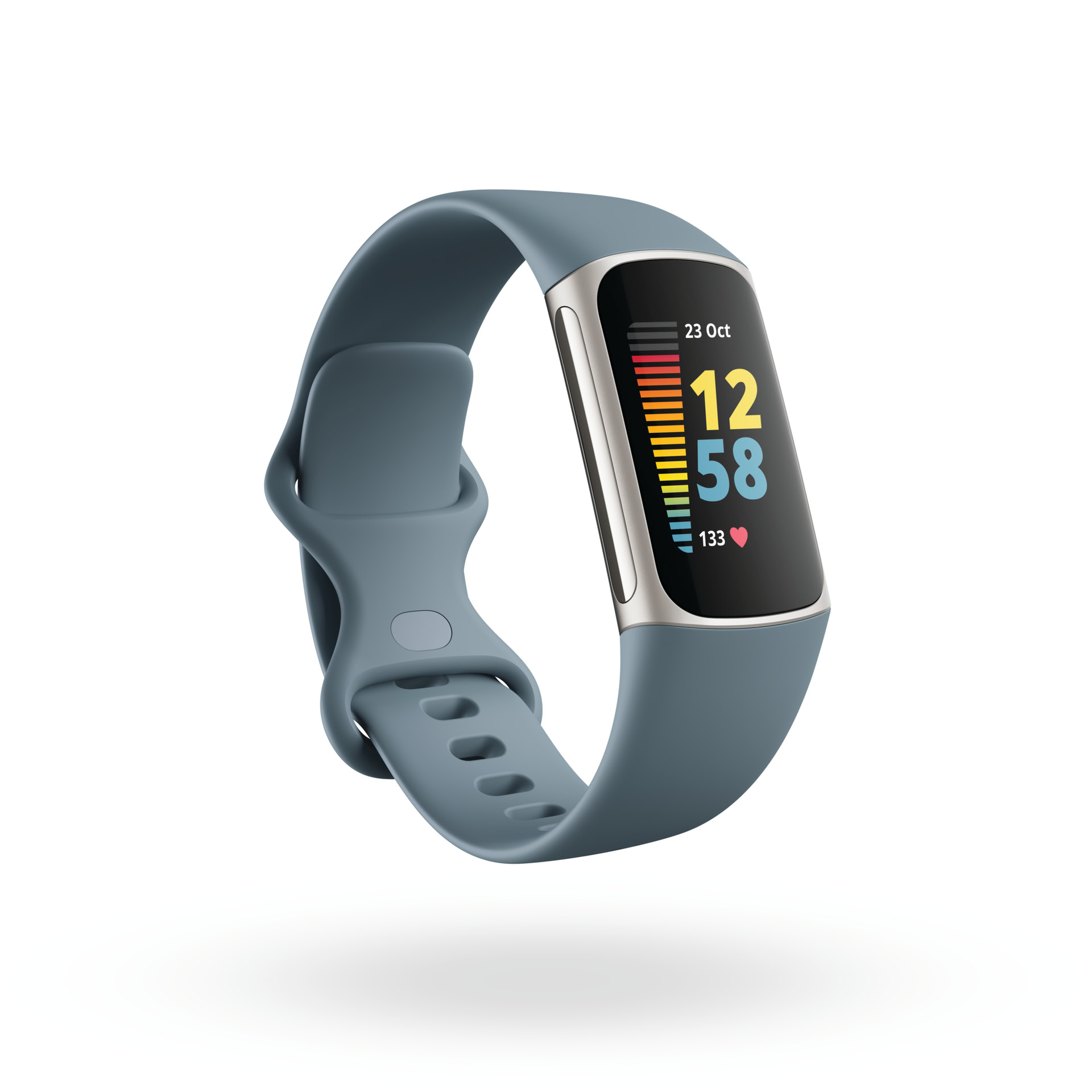 fitbit charge 5 steel blue platinum 2